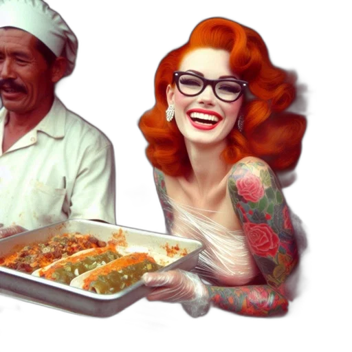 food, photorealistic, concept art, comic book art transparent PNG cut-out
