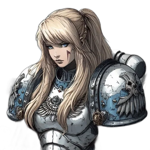 face, weapon, sword, hair transparent PNG cut-out