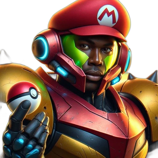 robot, weapon, face, concept art transparent PNG cut-out