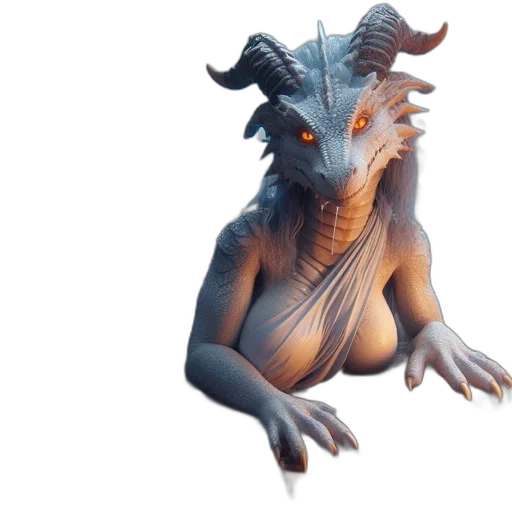 dragon, creature, animal, face transparent PNG cut-out