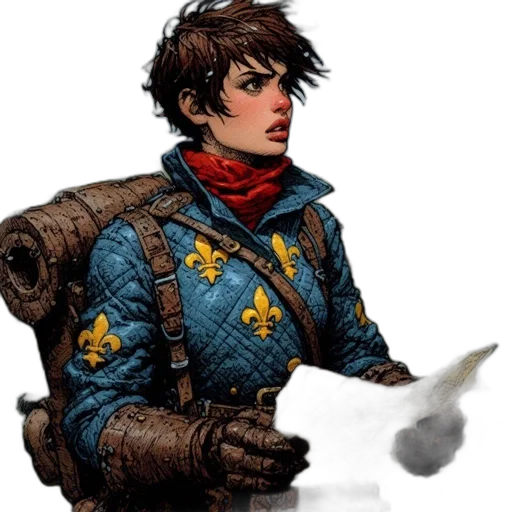 staff, jacket, sword, weapon transparent PNG cut-out