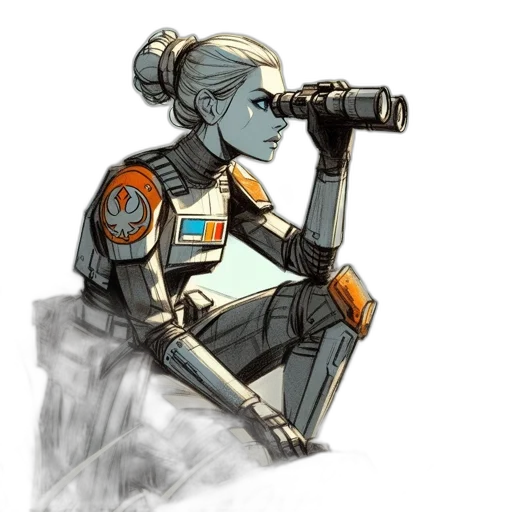 robot, staff, weapon, face transparent PNG cut-out