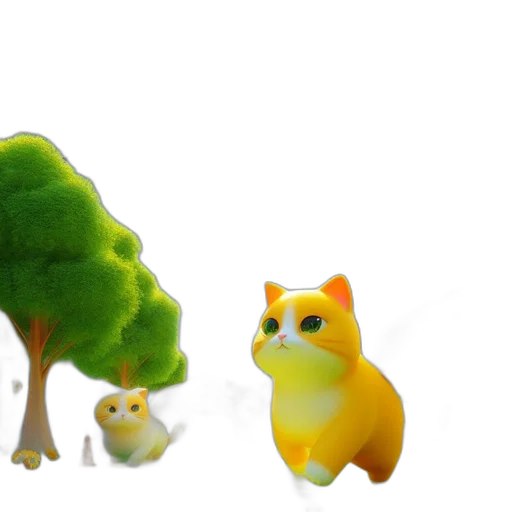 tree, animal, creature, staff transparent PNG cut-out