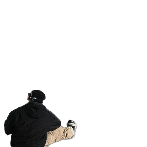 jacket, shoes, hat, staff transparent PNG cut-out
