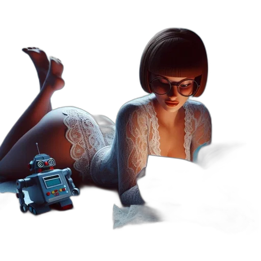 robot, dress, car, concept art transparent PNG cut-out