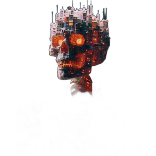 robot, crown, face, mask transparent PNG cut-out