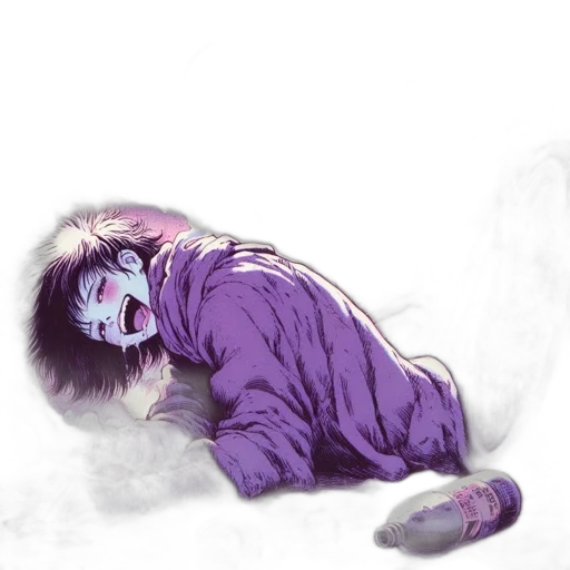 creature, mask, concept art, watercolor transparent PNG cut-out