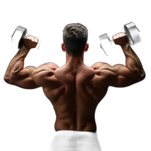 photorealistic, man, doing, biceps transparent PNG cut-out