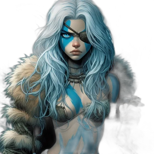 fantasy art, comic book art, concept art, photorealistic transparent PNG cut-out
