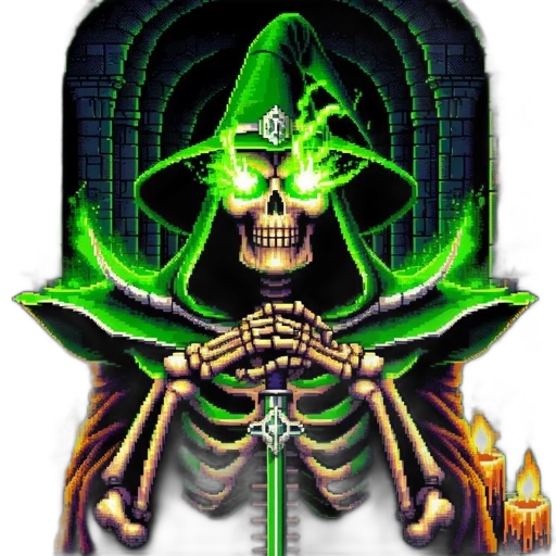 staff, jewelry, mask, pixel art transparent PNG cut-out