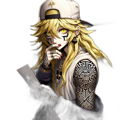 hat, staff, weapon, pixel art transparent PNG cut-out