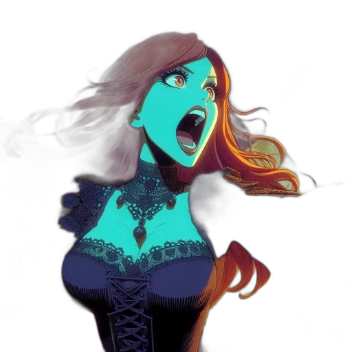 dress, face, mask, concept art transparent PNG cut-out