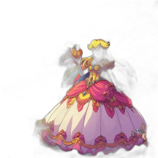 crown, dress, hat, staff transparent PNG cut-out