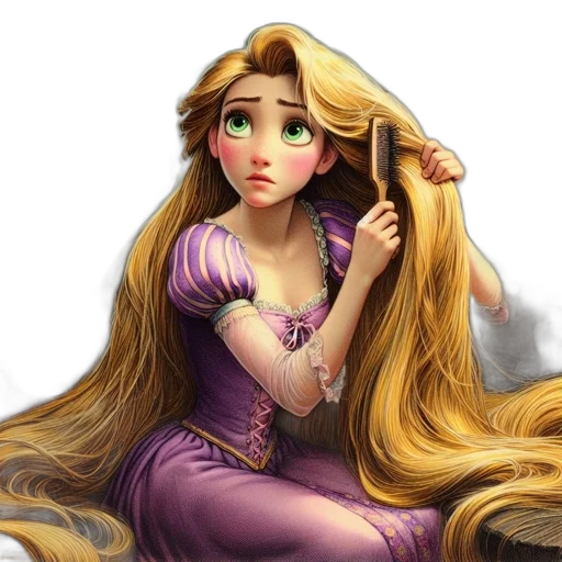 hair, dress, crown, jewelry transparent PNG cut-out