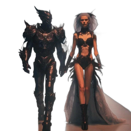 concept art, fantasy art, comic book art, 3d render transparent PNG cut-out