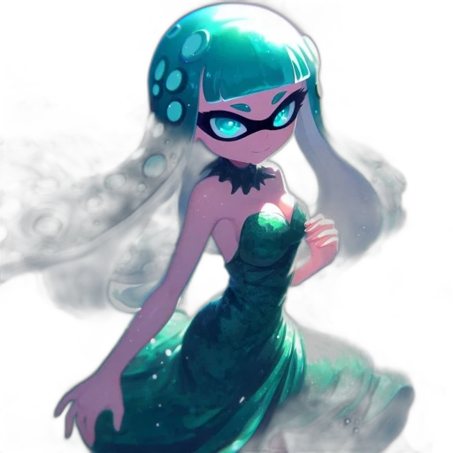 dress, creature, mask, concept art transparent PNG cut-out