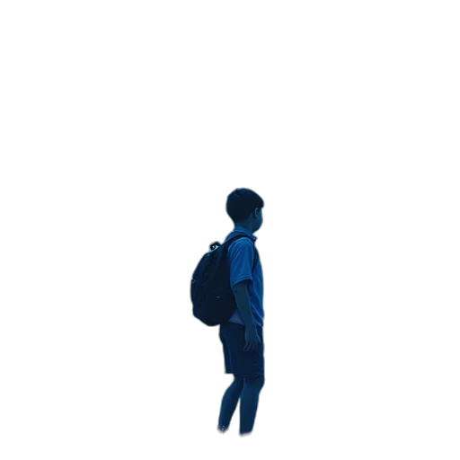 jacket, umbrella, robot, staff transparent PNG cut-out
