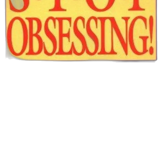 stop, obsessing, book, cover transparent PNG cut-out