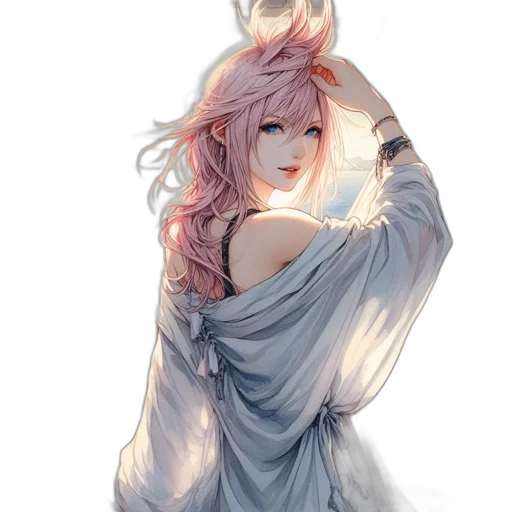 dress, dragon, staff, crown transparent PNG cut-out