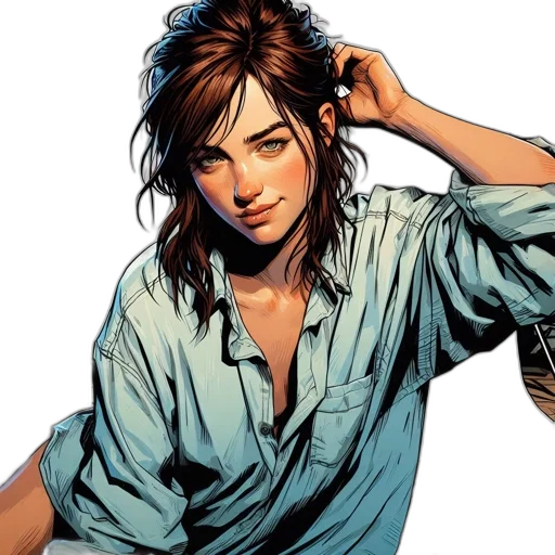 comic book art, concept art, photorealistic, cartoon transparent PNG cut-out