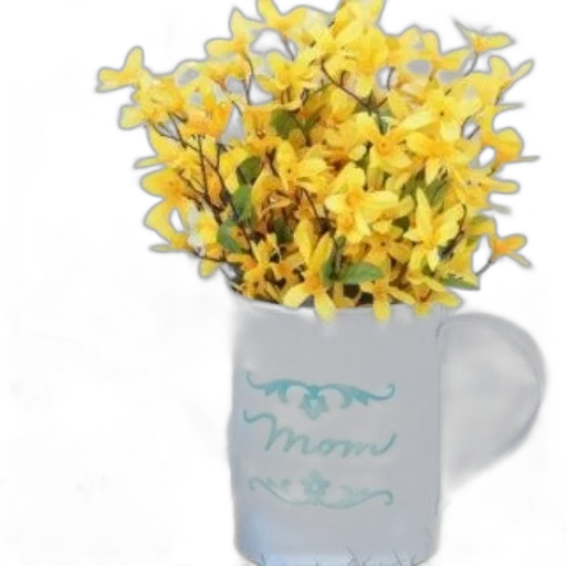 flower, photorealistic, 3d render, white transparent PNG cut-out