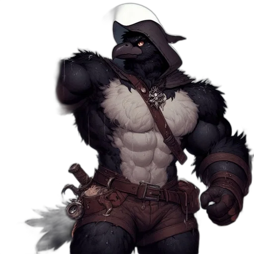 staff, animal, weapon, fantasy art transparent PNG cut-out
