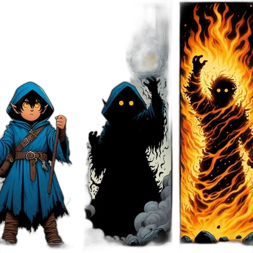 comic book art, concept art, fantasy art, pixel art transparent PNG cut-out