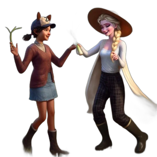 staff, hat, concept art, 3d render transparent PNG cut-out