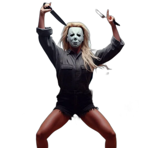mask, concept art, woman, wearing transparent PNG cut-out