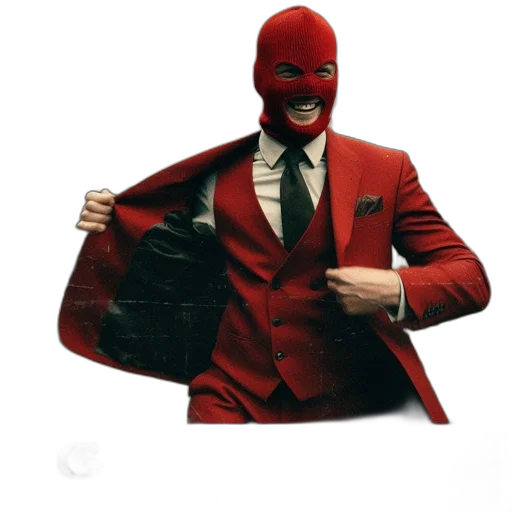 jacket, mask, hat, face transparent PNG cut-out