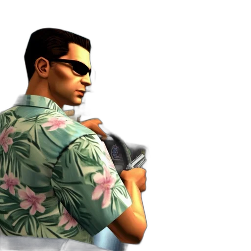 jacket, vaporwave, 3d render, concept art transparent PNG cut-out