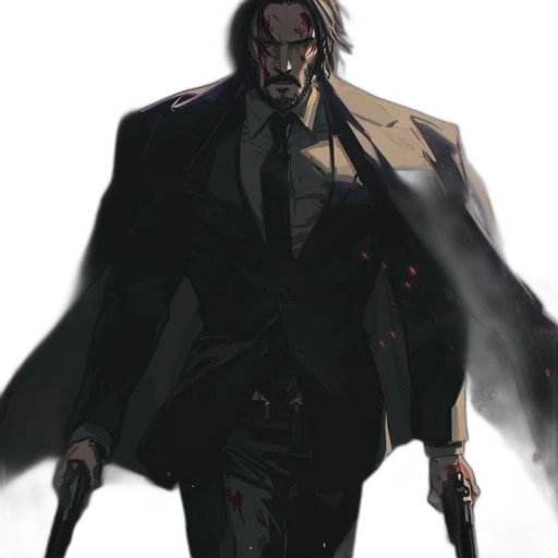 jacket, staff, concept art, comic book art transparent PNG cut-out