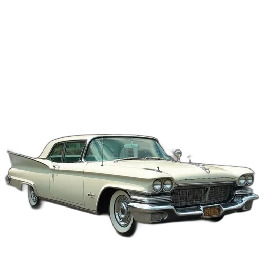 car, photorealistic, 3d render, 1960 transparent PNG cut-out