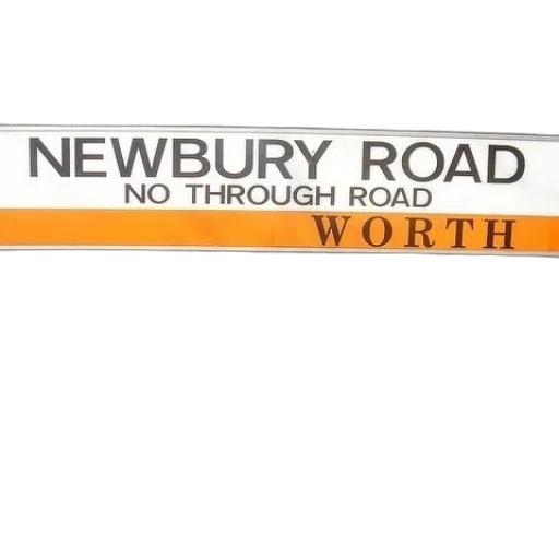 sign, newbury, road, worth transparent PNG cut-out