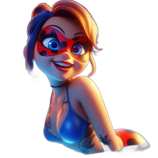 face, mask, 3d render, concept art transparent PNG cut-out