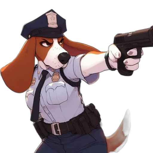 weapon, staff, animal, hat transparent PNG cut-out