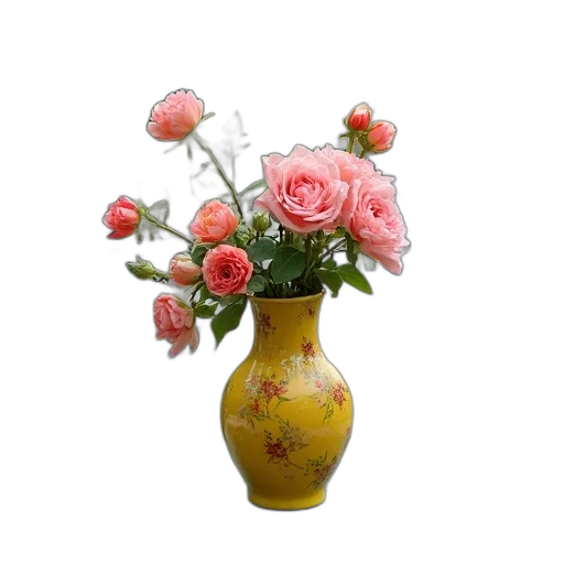 flower, crown, photorealistic, 3d render transparent PNG cut-out