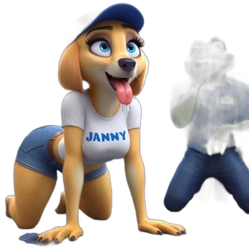 animal, jacket, staff, creature transparent PNG cut-out