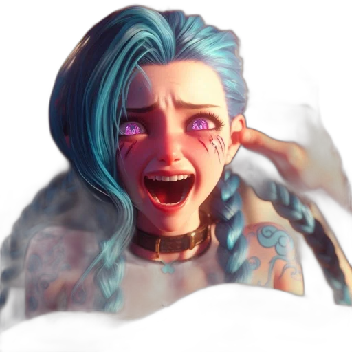 face, concept art, fantasy art, cyberpunk transparent PNG cut-out