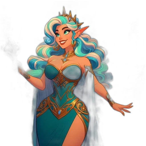 dress, fantasy art, concept art, pixel art transparent PNG cut-out