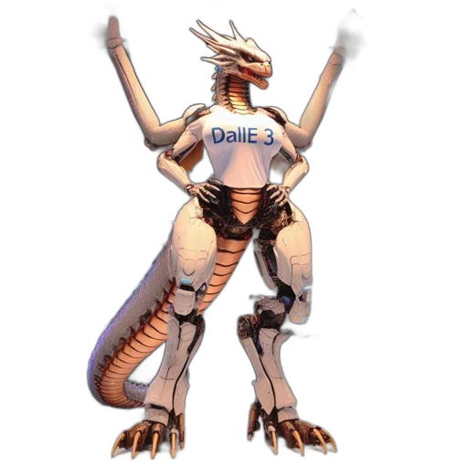dragon, animal, creature, robot transparent PNG cut-out
