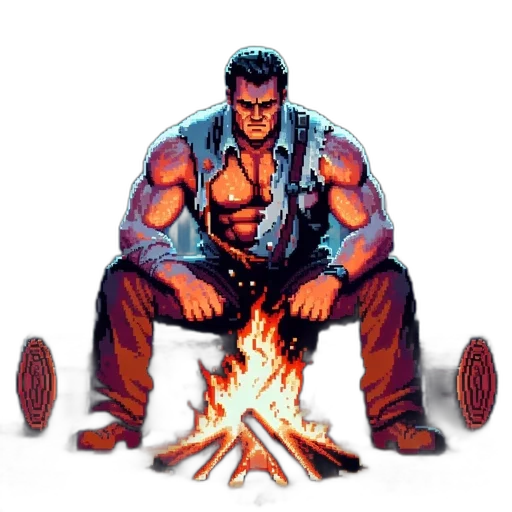 pixel art, concept art, comic book art, fantasy art transparent PNG cut-out