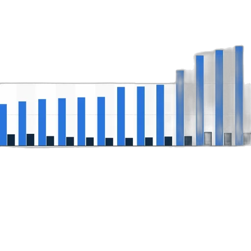 bar, chart, shows, annual transparent PNG cut-out
