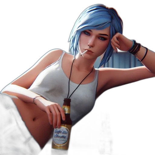 bottle, concept art, cyberpunk, fantasy art transparent PNG cut-out