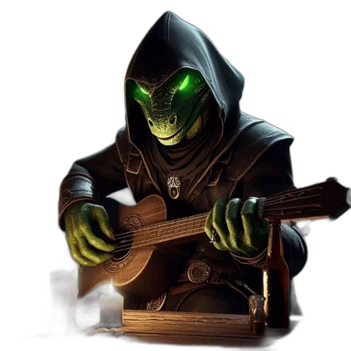 mask, jacket, weapon, staff transparent PNG cut-out