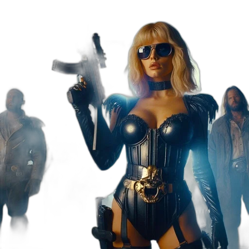 concept art, intense, setting, confident transparent PNG cut-out