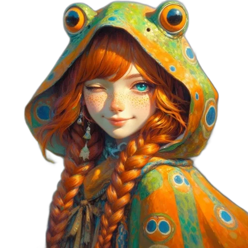 dress, face, dragon, creature transparent PNG cut-out