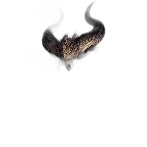 dragon, hair, creature, animal transparent PNG cut-out