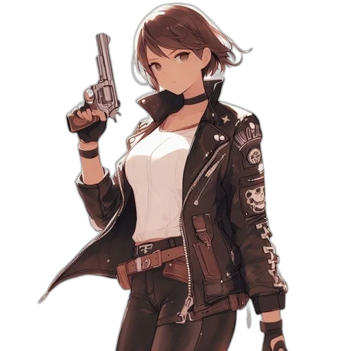jacket, weapon, staff, concept art transparent PNG cut-out