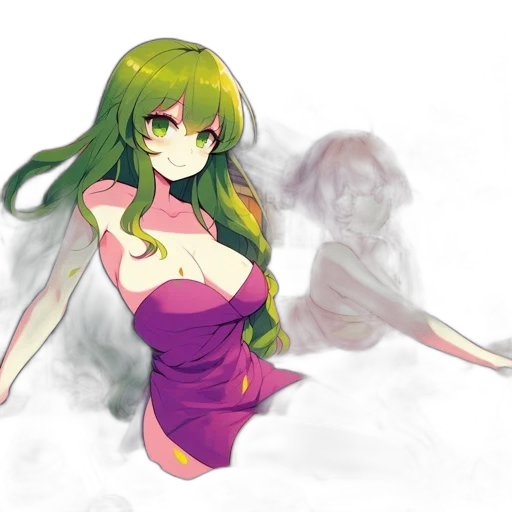 dress, creature, anime, pixel art transparent PNG cut-out